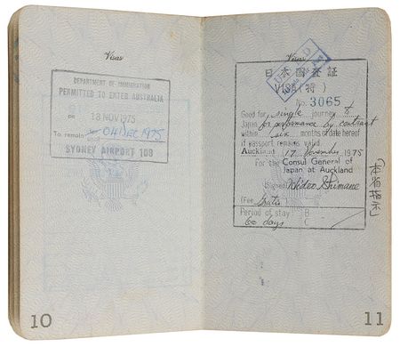 Lot #7235 Deep Purple: Tommy Bolin?s Signed Passport - Image 5