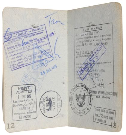 Lot #7235 Deep Purple: Tommy Bolin?s Signed Passport - Image 6