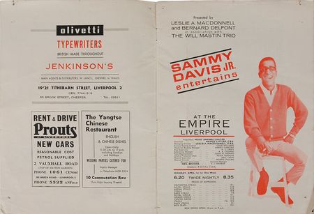 Lot #7171 Sammy Davis, Jr. Signed Program and Handbill - Image 2