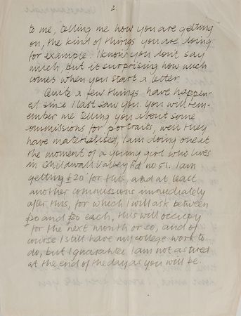 Lot #7008 Stuart Sutcliffe Autograph Letter Signed - Image 2