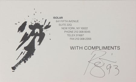 Lot #7230 David Bowie Signed Compliments Card - Image 1