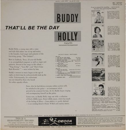 Lot #7175 Buddy Holly ‘That’ll Be the Day’ Album - Image 2