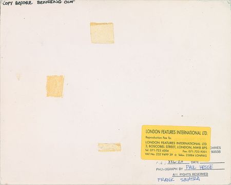 Lot #7170 Frank Sinatra Set of (5) Photographs - Image 7