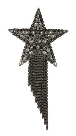 Lot #7449  Prince's Purple Rain-Era Jeweled Star Brooch - Image 1