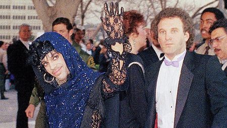 Lot #7442  Prince?s Purple Rain Era-Worn Black Lace Gloves - Image 5