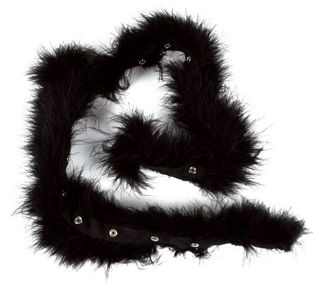 Lot #7446  Prince?s Personally-Owned and -Worn Black Fur Muff and Strip - Image 2