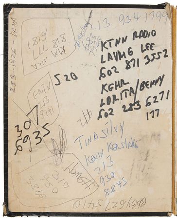 Lot #7289 Joey Ramone?s Pair of Address Books - Image 1