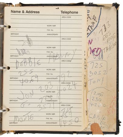 Lot #7289 Joey Ramone?s Pair of Address Books - Image 5