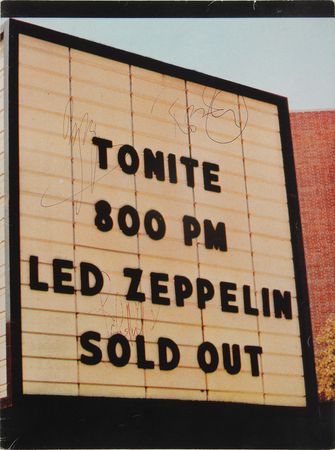 Lot #7140 Led Zeppelin Signed Program Page - Image 1