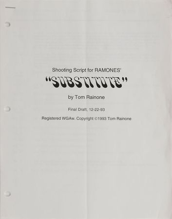 Lot #7345 Ramones Rock and Roll High School Call Sheets and Notebooks - Image 4