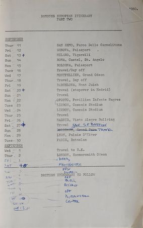 Lot #7349 Ramones Collection of Tour Itineraries - Image 2