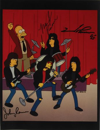 Lot #7313 Ramones Signed Photograph