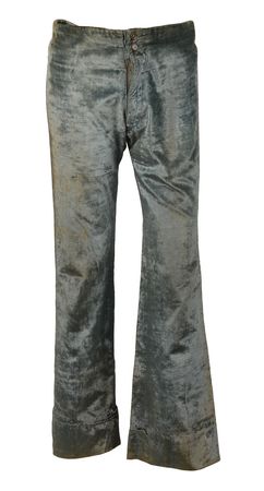 Lot #7097 Mick Jagger, Keith Richard, and Gram Parsons Worn Blue Velvet Pants - Image 1