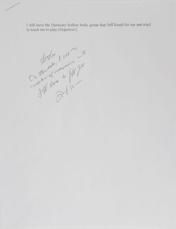 Lot #7186 Jeff Beck Autograph Letter Signed - Image 6