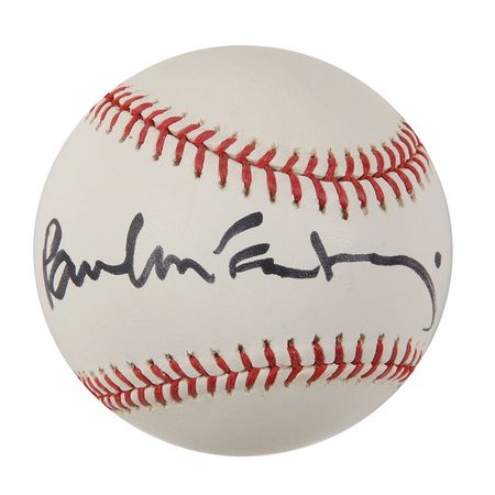 Lot #7016 Paul McCartney Signed Baseball - Image 1