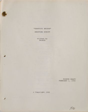 Lot #7509  Prince Pair of 'Graffiti Bridge' Shooting Scripts - Image 1