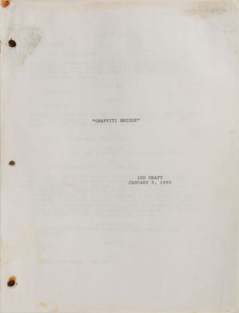 Lot #7509  Prince Pair of 'Graffiti Bridge' Shooting Scripts - Image 2
