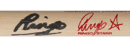 Lot #7034 Ringo Starr Pair of Signed Drum Sticks - Image 2