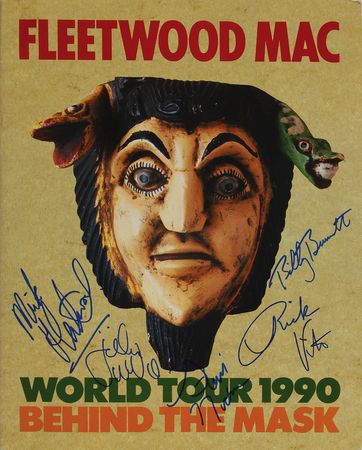 Lot #7242 Fleetwood Mac Signed 1990 Tour Program - Image 1