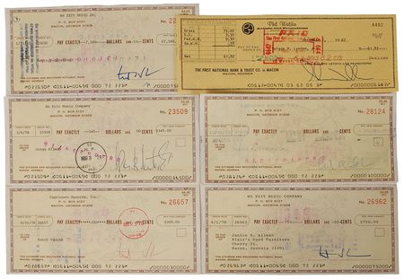 Lot #7226 Allman Brothers Lot of (12) Checks - Image 1
