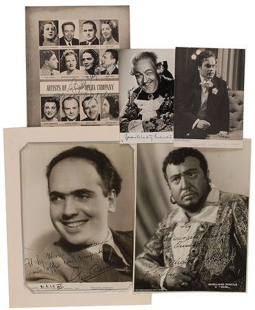 Lot #546 Opera Singers Signed Photographs - Image 1
