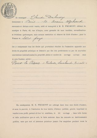 Lot #487 Claude Debussy - Image 1