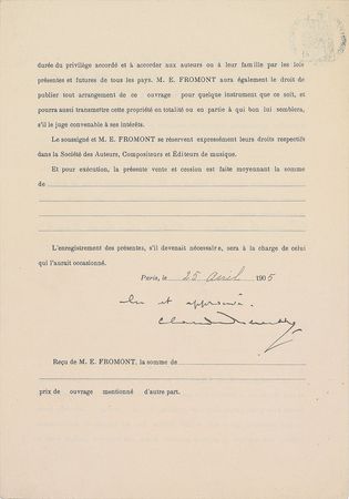 Lot #487 Claude Debussy - Image 2