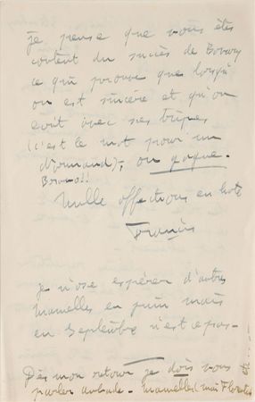 Lot #549 Francis Poulenc Handwritten Letter Signed - Image 2