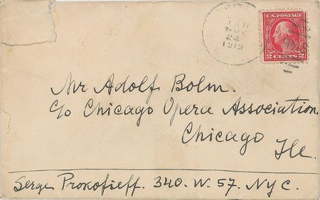 Lot #494 Sergei Prokofiev Handwritten Letter Signed - Image 2