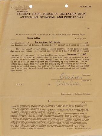 Lot #7358 Orson Welles - Image 1