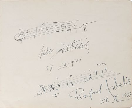 Lot #563 Jaromir Weinberger and Jan Kubelik Signed Musical Quotes - Image 2