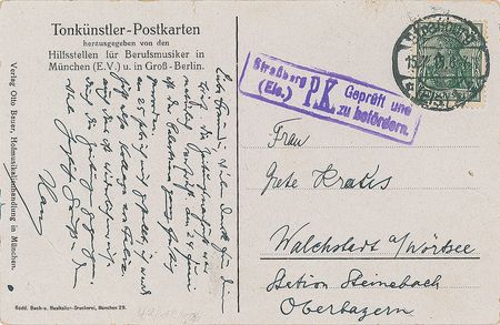 Lot #547 Hans Pfitzner Handwritten Letters Signed - Image 1