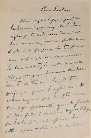 Lot #498 Gioacchino Rossini Handwritten Letter Signed - Image 1