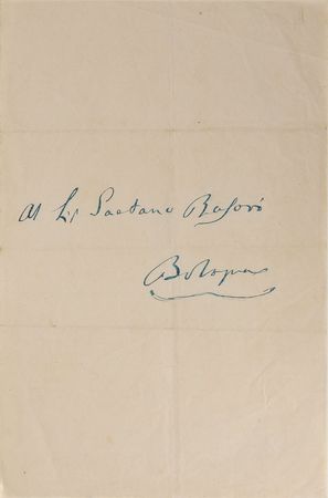 Lot #498 Gioacchino Rossini Handwritten Letter Signed - Image 3