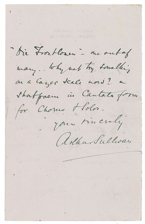 Lot #558 Arthur Sullivan Handwritten Letters Signed - Image 4