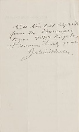 Lot #297 Paul Reuter Handwritten Letter Signed - Image 2