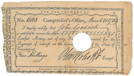 Lot #304 Oliver Wolcott, Jr - Image 1
