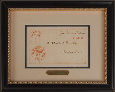 Lot #9 James Madison Free Frank