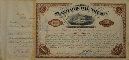 Lot #165 John D. Rockefeller Signed Document - Image 1