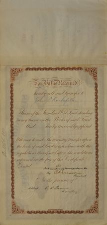 Lot #165 John D. Rockefeller Signed Document - Image 2