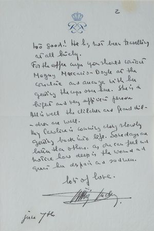 Lot #288 Prince Rainier of Monaco Handwritten Letter Signed - Image 2