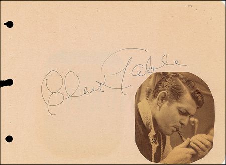 Lot #731 Clark Gable and Carole Lombard Signatures - Image 2