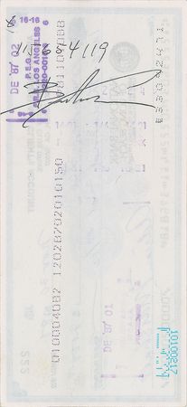 Lot #757 Brandon Lee Check - Image 3