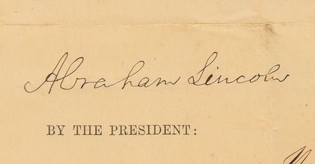 Lot #27 Abraham Lincoln: Rare 1861 whaling passport - Image 2