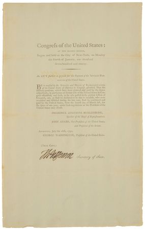 Lot #6 Thomas Jefferson: Jefferson extends