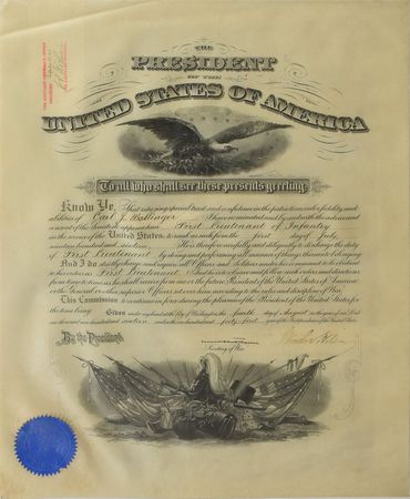 Lot #133 Woodrow Wilson Signed Document - Image 1