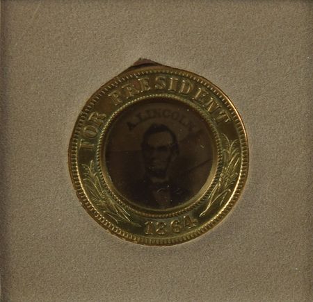 Lot #34 Abraham Lincoln: Rare pairing of Lincoln-Johnson 1864 Union ticket and campaign ferrotype - Image 3