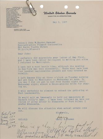 Lot #72 Harry S. Truman - Image 1