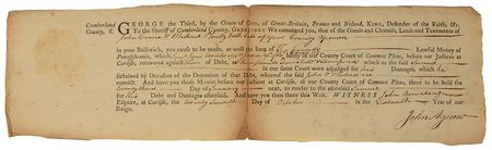Lot #303 James Wilson Signed Document - Image 2