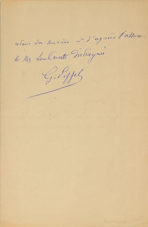 Lot #381 Gustave Eiffel - Image 2